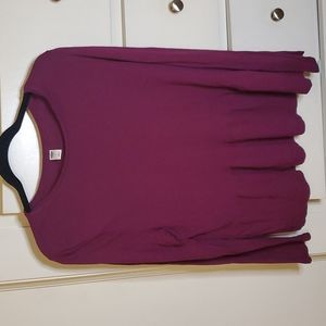 Long sleeve peplum top‎